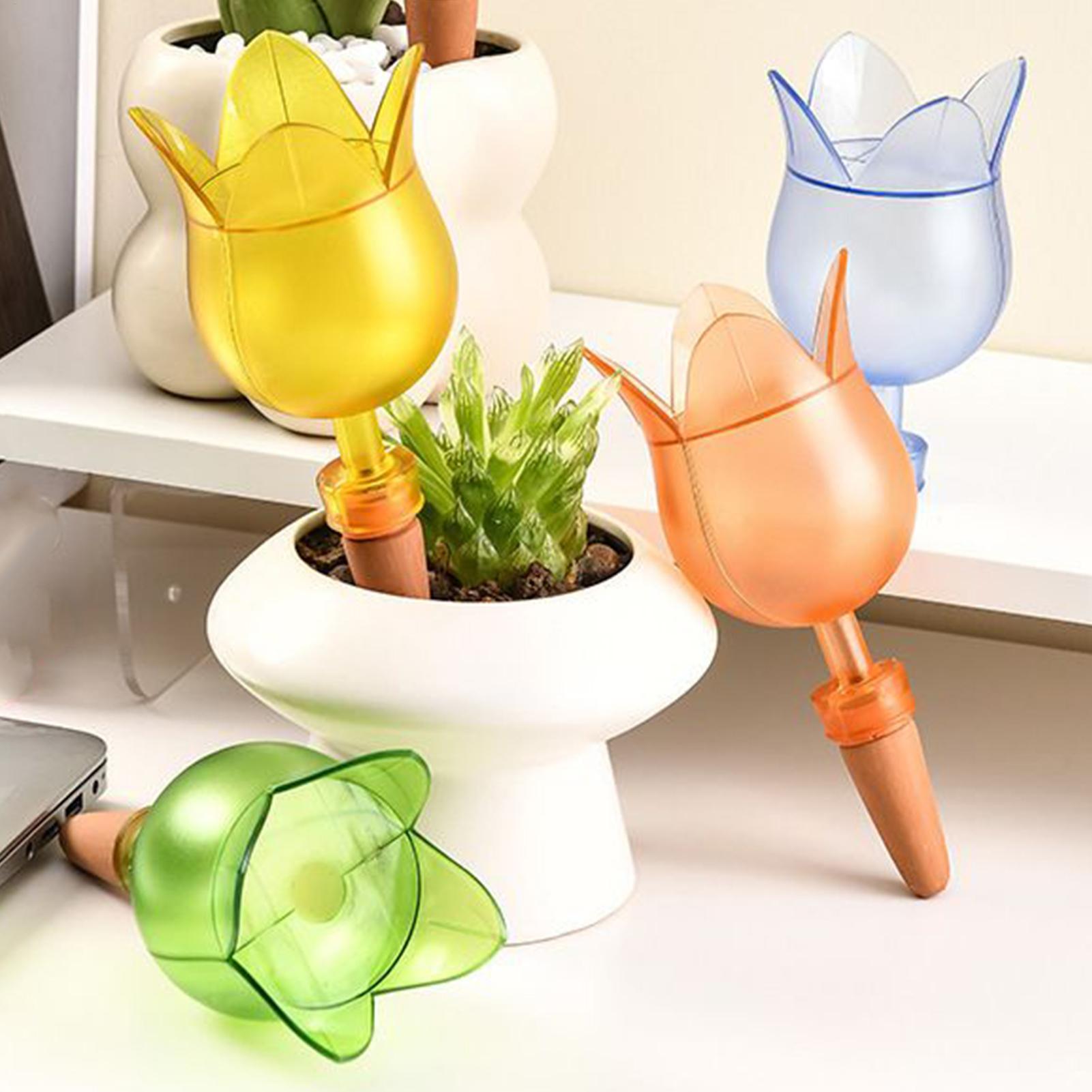 Self-Watering Planter - 自動給水プランターインサート 自動花植物給水ステーク 自動点滴灌漑システム 給水装置 ガーデンツール