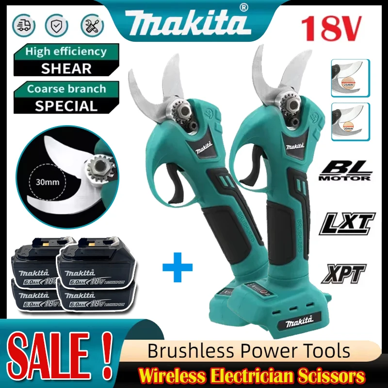 Gardening Tools Vegetables - マキタ 18V バッテリー式 プロフェッショナル コードレス 電気工事用剪定ばさみ