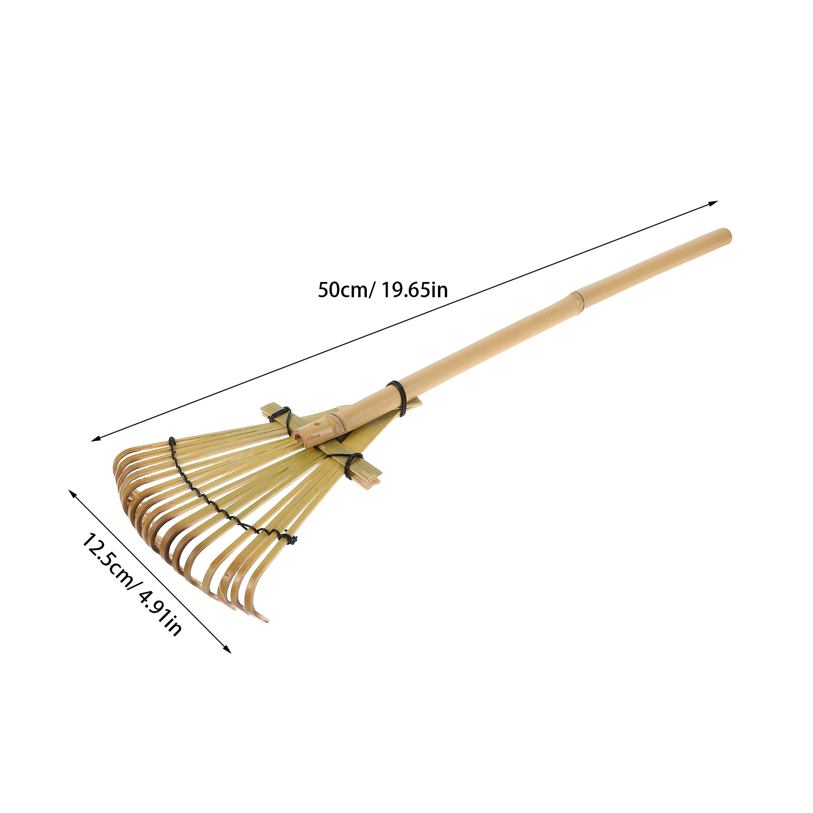 2本セット、19.6インチの竹製手動レーキ。砂の選別、地面の - Gardening Hand Tools Japanese のレビューと価格