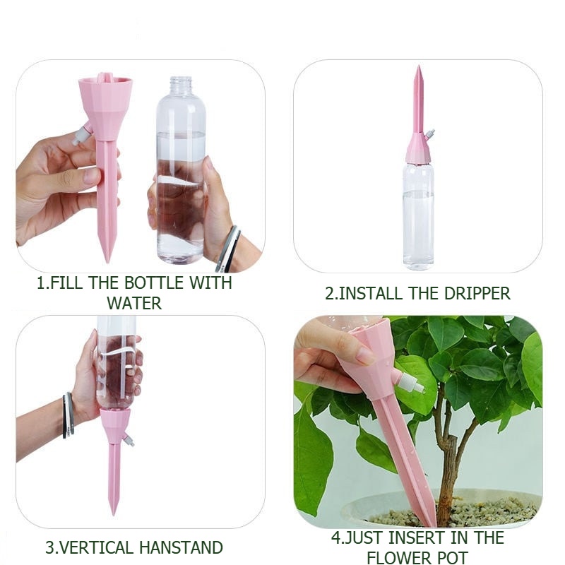 自動点滴灌漑システム 調整可能な水滴器 自動給水 観葉植物  - Automatic Plant Waterer のレビューと価格