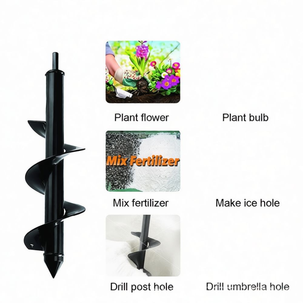 電動ドリル用スパイラルドリルビット、ガーデンオーガービット、 - Gardening Tools Vegetables のレビューと価格