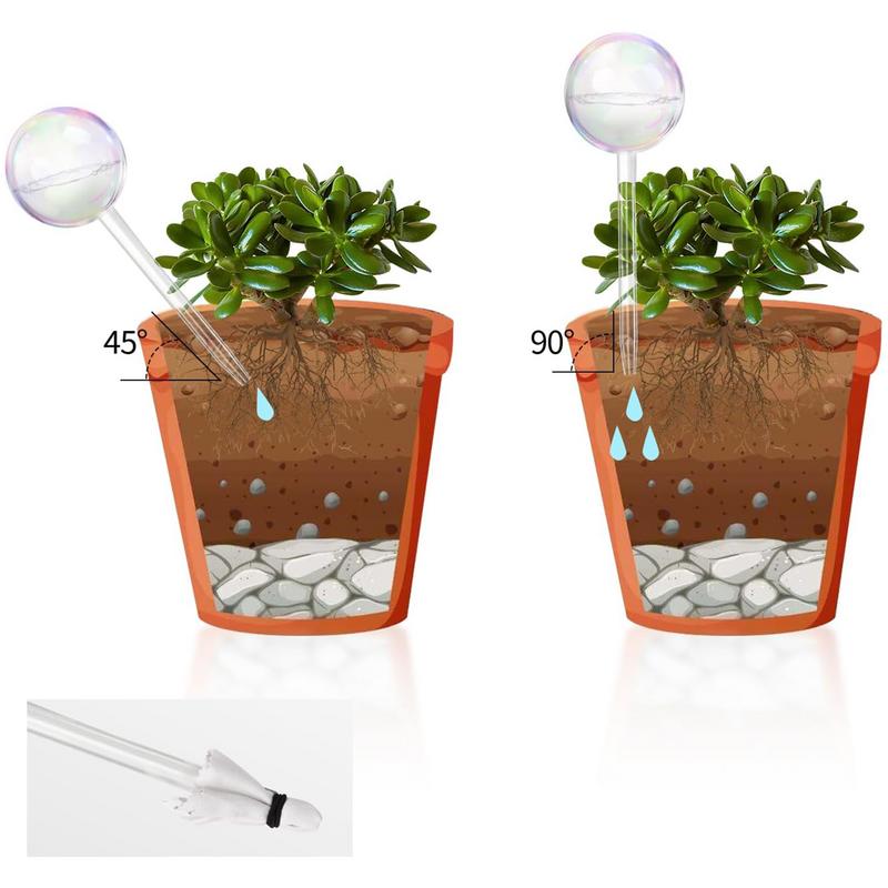 自動植物散水電球,透明なガラスの散水のための灌漑システム - Automatic Plant Waterer のレビューと価格